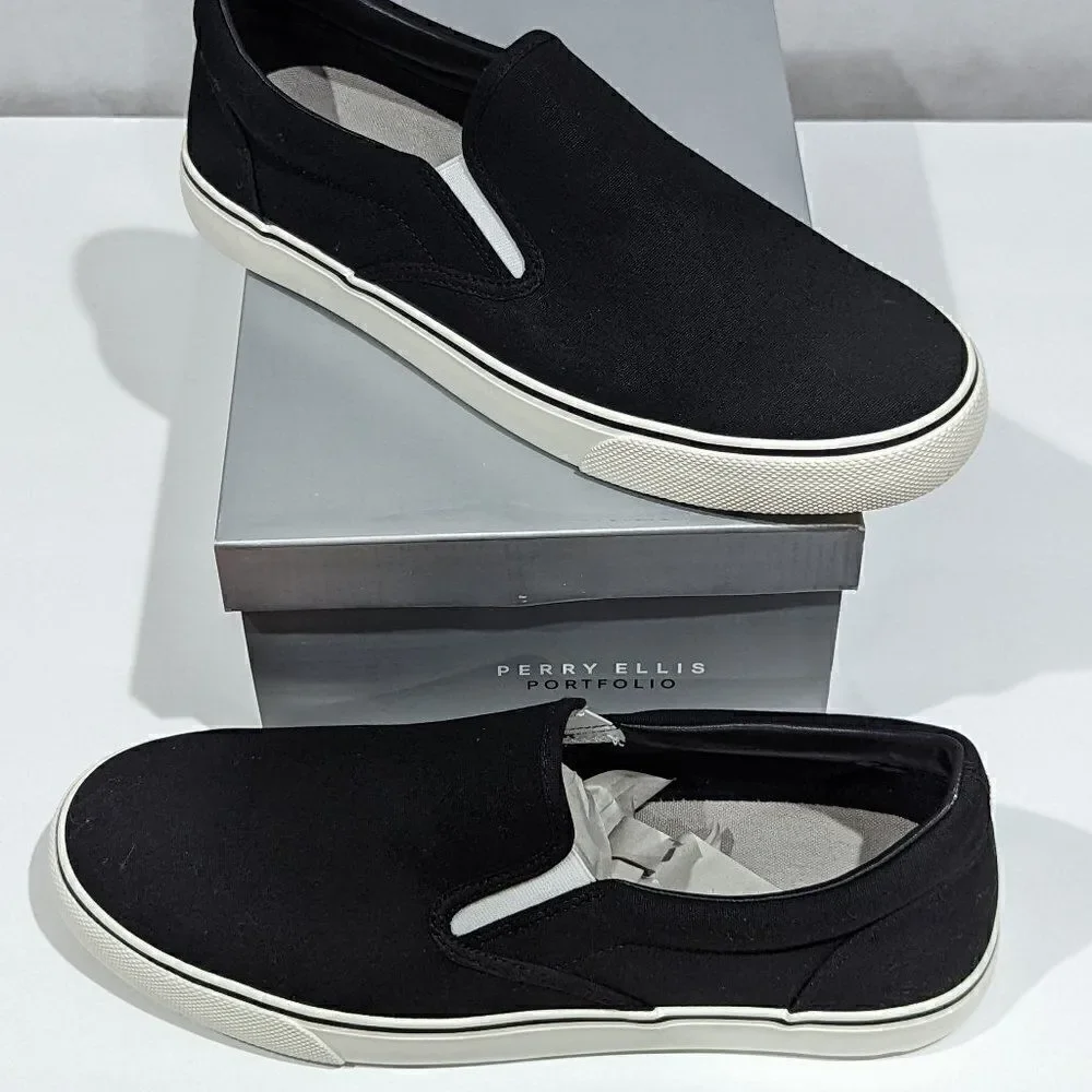 BNWT!!!!Perry Ellis CANVAS DECK SLIP ON SNEAKER - Picture 7 of 10